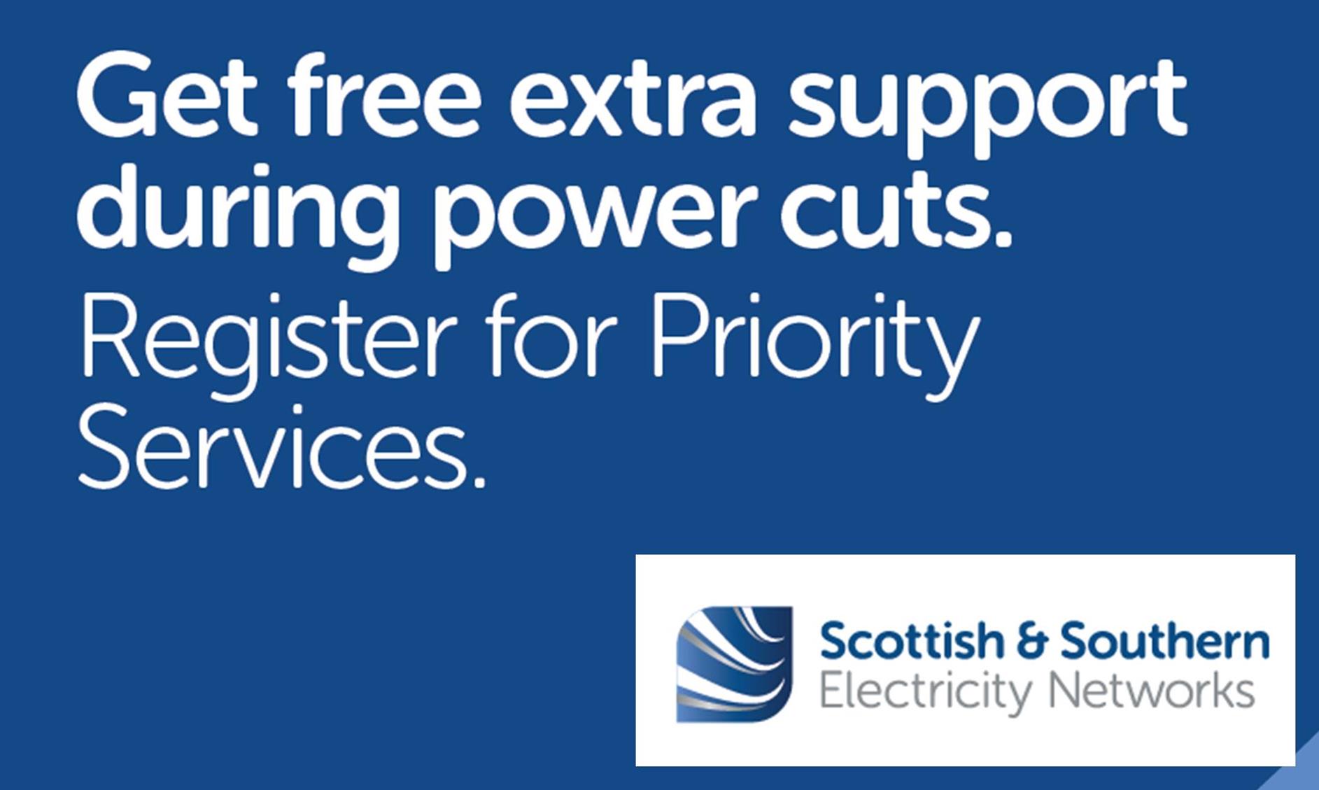 Get extra support during power cuts